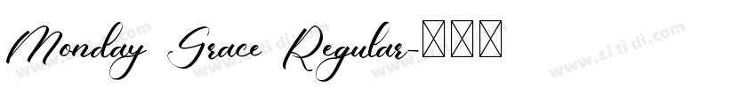 Monday Grace Regular字体转换
